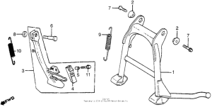 CX500 Side stand + main stand