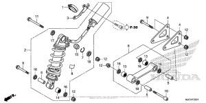 CBR600RR (ABS) Rear Shock Absorber (2)