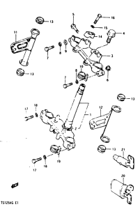 TS125 Траверса нижняя