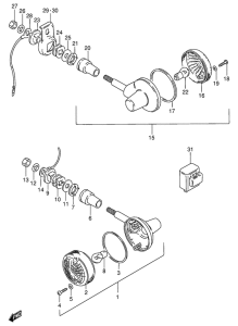 GN125 Поворотники