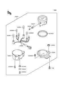 BJ250 Спидометр