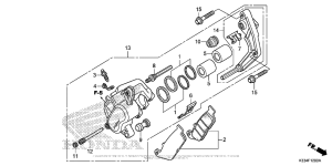 CBR300R Front Brake Caliper (Standard)