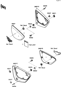 VN1500 Боковые обтекатели