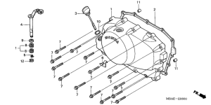 VT750C Крышка картера правая