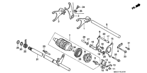  Вилка переключения передач