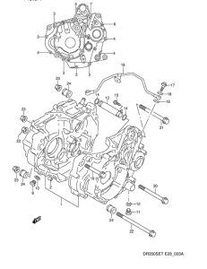 DR350 Картер двигателя