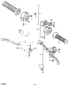 GS850 Рулевой переключатель
