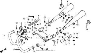 CM400 Глушитель