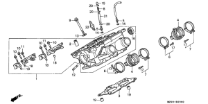 ST1100P Правая головка цилиндров