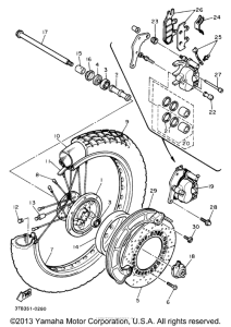 XT600EE Переднее колесо