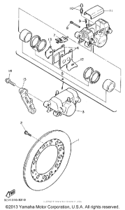 FJ1200A Задний суппорт