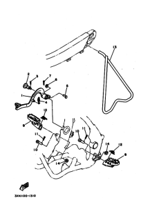 YZ125 YZ125F Support & repose pied