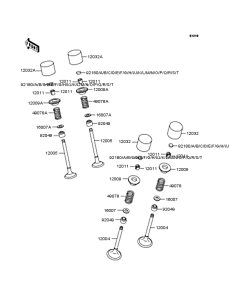 ZR400 Rocker arms / valves