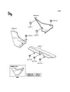 ZR400 Боковые обтекатели
