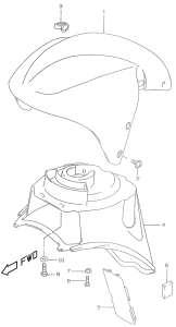 UX50 Переднее крыло