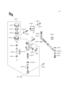 BJ250 Задний торм цилиндр