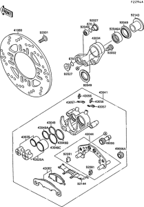 ZX750 Rear brake(zx750f-016847-   )