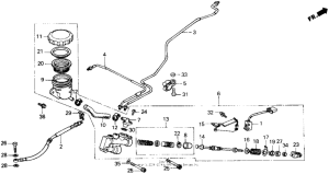 GL1200A Задний тормозной цилиндр