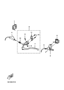 DT50R Handle switch & lever