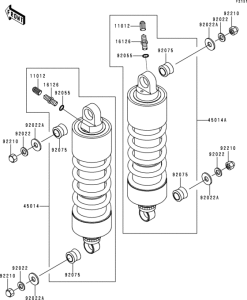 VN1500 Подвеска  /  амортизатор