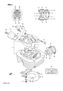 DR250 Головка цилиндров