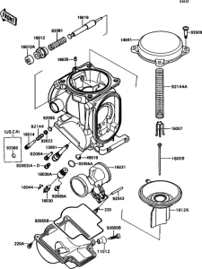 ZX1100 Carburetor parts(1 / 2)(-015042)