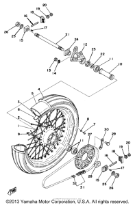 TZ750D Переднее колесо