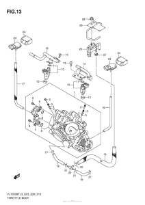 VL1500BT Throttle Body (Vl1500Btl3 E33)