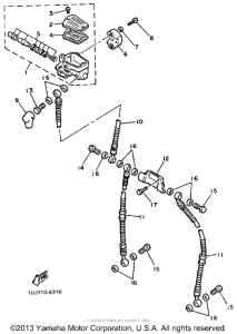 YX600S Главный тормозной цилиндр