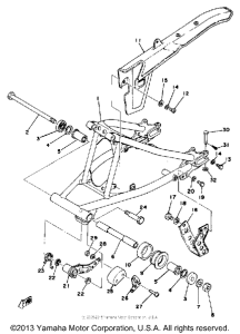 DT175E Rear arm - chain case