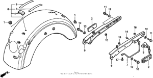 VT1100C2 Задний бампер