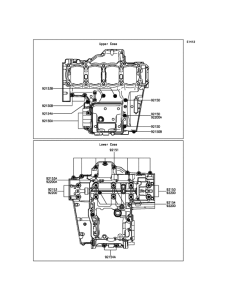 ZX1000 Болты крепления картера