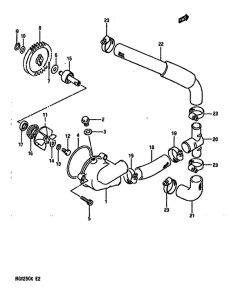 RGV250 Водяная помпа