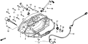 XR250 Right crankcase cover + pulser