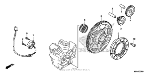 VT750C2B Муфта стартера