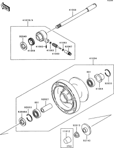 VN1500 Переднее колесо