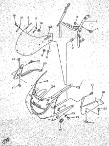 TZR50 Обтекатель 1