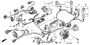 RVT1000R Wire harness (rr.)
