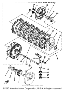 TT250H Сцепление