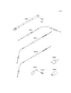 KLX300R Тросы управления