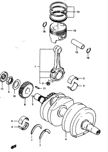 GS450 Вал коленчатый