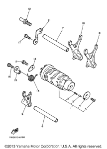 FZR600RJ Вилки переключения