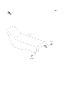 KX500 Сиденье