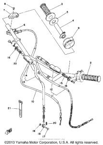 IT250G Handlebar-cable