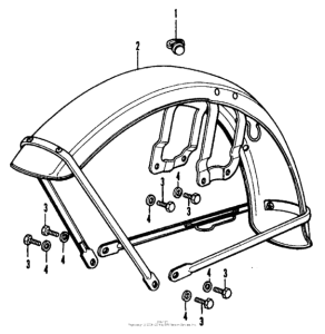 CB350 Переднее крыло