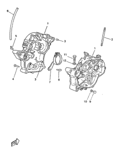 TZR50 Картер двигателя