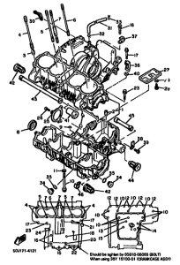 FJ1100 Картер двигателя