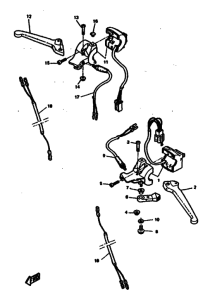 CW50 Переключатель руля рычаг
