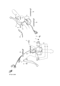 XT600E Handle switch. lever