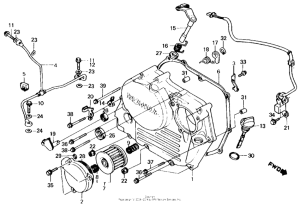 XL250R Крышка картера правая
